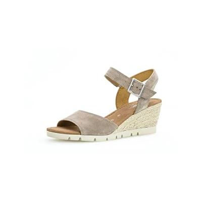 Image of Gabor Nieve Wedge Heel Sandal 7 UK Silk Suede
