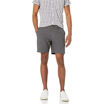 Image of Amazon Essentials Men&#039;s Slim Fit 7&quot; Lightweight Comfort Stretch Oxford Short (Previously Goodthreads), Grey, 40W