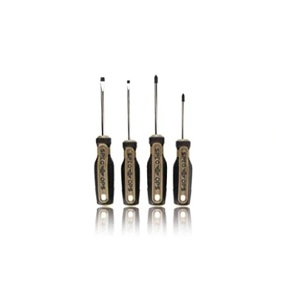 Image of Spec Ops Tools 4 Piece Screwdriver Set, Phillips #1 &amp; #2, Slotted 3/16&quot; 1/4&quot;, Magnetic Tip, 3% Donated to Veterans