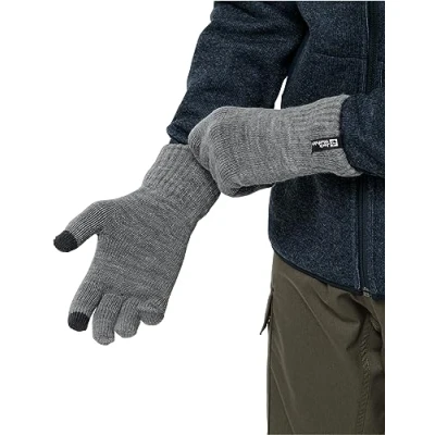 Image of Jack Wolfskin Rib Glove, Grey Heather, L