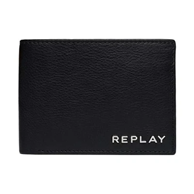 Image of Replay Mens wallet men&#039;s Purse in Black