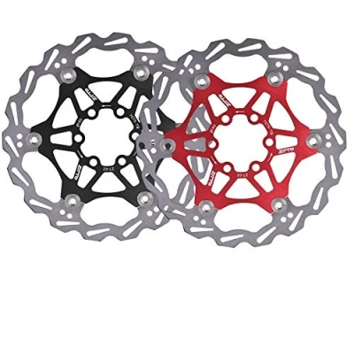 Image of ANCLLO Brake Disc,160mm 6 Bolts Mountain Bike Floating Disc Rotor Cycling Bicycle Pad,with Good Heat Dissipation and Performance