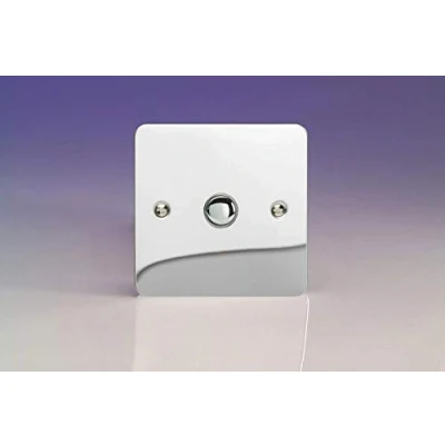 Image of Varilight 1 Gang 6A Way Push to Make Momentary Switch Polished Chrome XFCM1