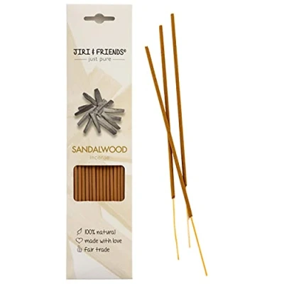 Image of natural incense Sandalwood Jiri &amp; Friends Fair trade 100% 15 sticks