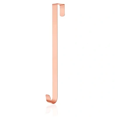 Image of AKH Christmas Wreath Hanger 30 cm / 12&quot; in Length Metal Hook Over The Door Hanging for Home Office Wall Wreaths Decor (Rose Gold)