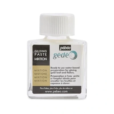 Image of Pébéo Water Preparation for Gluing Gold Leaves and Flakes, Paste, White, 75 ml (Pack of 1)