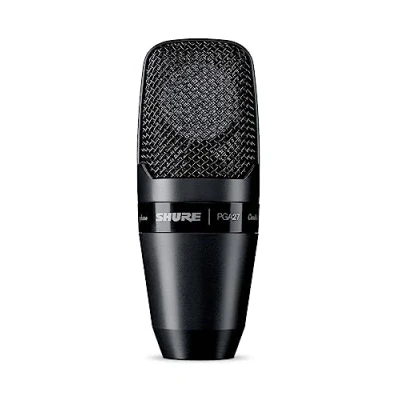 Image of Shure PG ALTA Large Diaphragm Side Address Cardioid Condenser Microphone with Shock Mount and Carrying Case, No Cable (PGA27 LC)