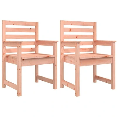 Image of vidaXL Garden Chairs 2 pcs 60x48x91cm Solid Wood Douglas