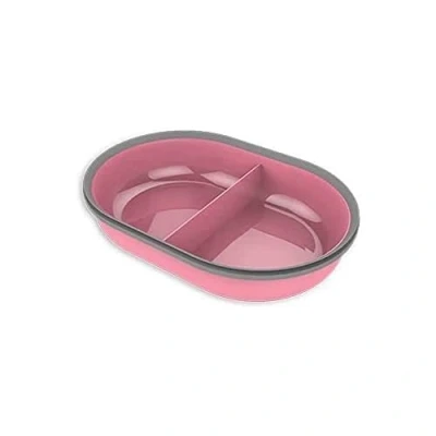 Image of Sure Petcare SureFeed Split Pet Bowl with Integrated Seal, Compatible Microchip Feeder, Works for Wet and Dry Food, Keeps Food Fresh, Pink