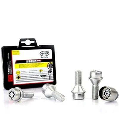 Image of Fits Renault Trafic Heyner Germany Locking Wheel Nuts Set 4 Car Security Locks Anti theft 585/5A