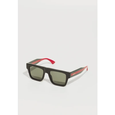 Image of Gucci Sunglasses black/greengrey, Men&#039;s, Size: 53, Black/green grey