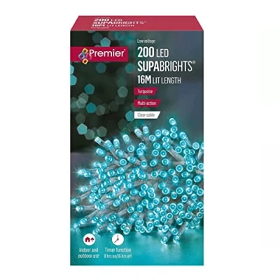 Image of Premier 200 Led 16M Torquouse Clear Cable with Timer Function 8hron/16 hrs Off