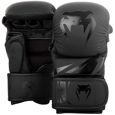 Image of Venum Unisex&#039;s Challenger 3.0 MMA Sparring Gloves, Black/Black, X Large