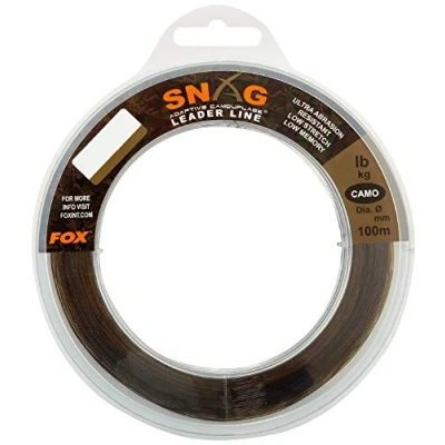 Image of Hull Angling Centre Fox Snag Leader camo 40lb (0.57mm) x 100M CML163