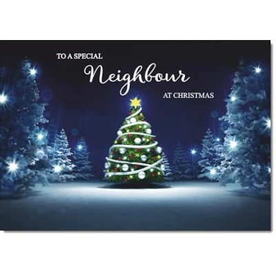 Image of doodlecards Neighbour Christmas Card Medium Size with Plain Envelope
