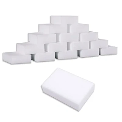 Image of Magic Sponges Cleaning Eraser,50 Pack Melamine Sponge Foam Pads,Multi Functional Household Kitchen Dish for Furniture,Bathroom,Bathtub, Sink,Floor, Baseboard, Wall Cleaner
