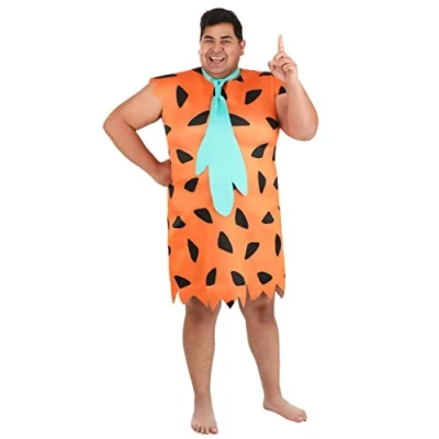 Image of Jerry Leigh Flintstones Plus Size Adult Fred Flintstone Fancy Dress Costume 2X