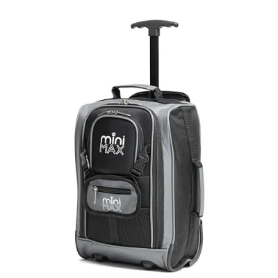 Image of Aerolite MiniMAX 20L Ryanair 40x20x25 Maximum Size Cabin Hand Luggage Under Seat Trolley Backpack Carry On Bag with 2 Year Warranty (Black)