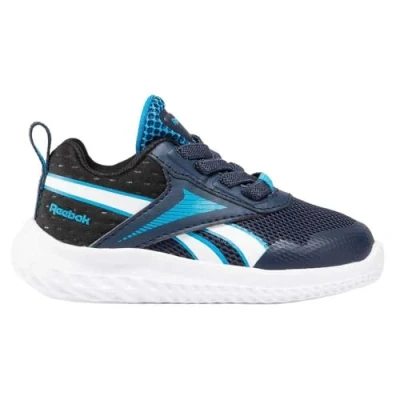 Image of Reebok Baby Boys Rush Runner 5 TD Running Shoes, VECTORNAVY/ENGINEEREDAQUA/White, 7 UK Child