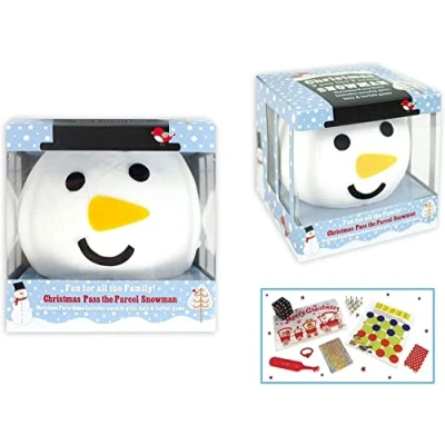 Image of RSW Christmas Party Game Pass The Parcel Snowman Novelty Gift Crackers Kids Games Table