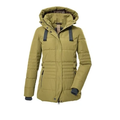 Image of G.I.G.A. DX GW 25 WMN QLTD JCKT Women&#039;s Quilted Jacket with Removable Hood/Functional in Down Look Pistachio 38 39930 000