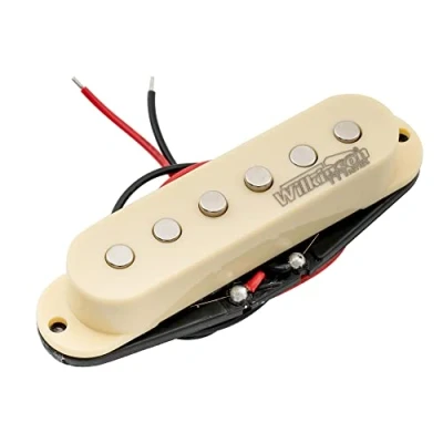 Image of Wilkinson Vintage 60&#039;s Staggered Ceramic Single Coil Middle Pickup for Strat Style Electric Guitar, Ivory