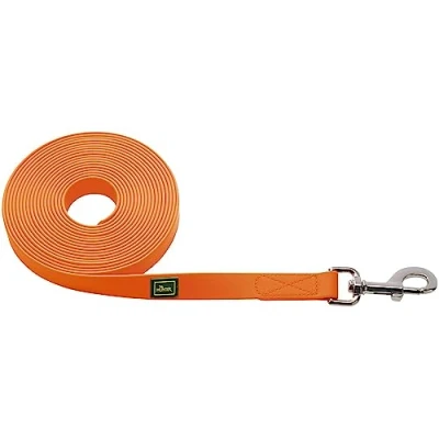 Image of HUNTER Convenience Tracking Lead Rope without Hand Strap, 15 x 500 cm, Small, Neon Orange