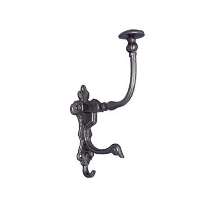 Image of HomeHarmony® Antique Style Cast Iron Wall Mounted Coat Hooks Serpent Gargoyle Design (1876)