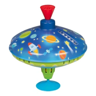Image of Goki 53800 LED Buzzer Peonza, Universe No aplica Peoz, multicoloured, 16.7 x 16.5 17.2 cm