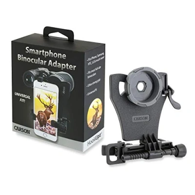 Image of Carson IB 700 HookUpz Universal Smartphone Digiscoping Adapter for Full Sized Binoculars , Black