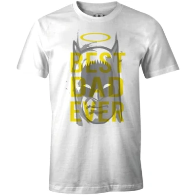 Image of Batman Men&#039;s Mebatmbts205 T Shirt, White, XL