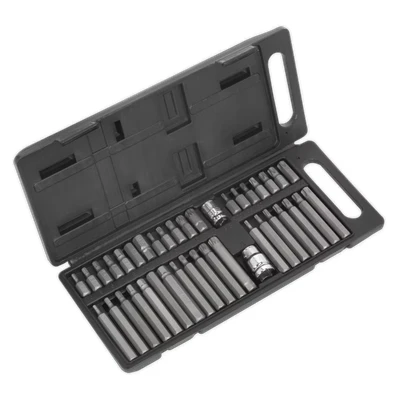 Image of Siegen TRX Star/Hex/Spline Bit Set 40pc 3/8&quot; &amp; 1/2&quot;Sq Drive