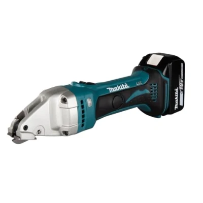 Image of Makita DJS161RTJ 18V Li ion LXT 1.6mm Straight Shear Complete with 2 x 5.0 Ah Batteries and Charger Supplied in a Makpac Case