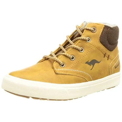 Image of KangaROOS Unisex KAVU X Sneaker, Tan Coffee, 2.5 UK