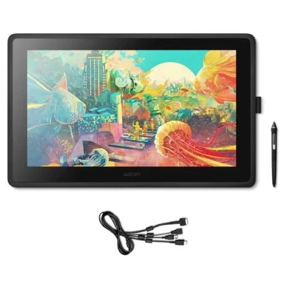 Image of Wacom Cintiq 22 Drawing Tablet with Screen, Stylus Pen Battery free &amp; Pressure sensitive, Compatible Windows Mac, Full HD Resolution, Perfect for Drawing, Graphics or Remote Working