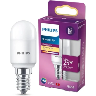 Image of Philips LED Classic Candle and Lustre Light Bulb [E14 Small Edison Screw] 3.2W 25W Equivalent, Warm White (2700K). Non Dimmable
