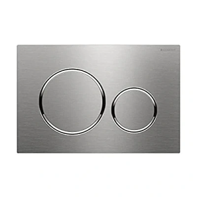 Image of Geberit Sigma 20 Actuator Plate, Rushed/Polished Stainless Steel, 1 Piece, 115.882. SN.