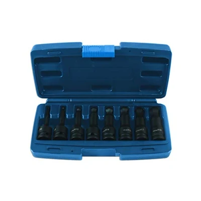 Image of Laser 7672 Ball End Impact Hex Socket Bit Set 1/2&quot;D 8pc