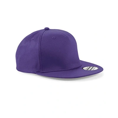 Image of Beechfield Snapback Rapper Cap Colour=Purple Size=O/S