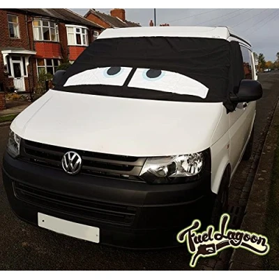 Image of Fuel Lagoon VW Danny Transporter T5 Window Screen Curtain Wrap Cover Frost Protection Blinds Eyes … (Blue)