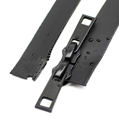 Image of YaHoGa 60 cm 2 Way Waterproof Zipper, 5 Black for Coats and Jackets (TWP)