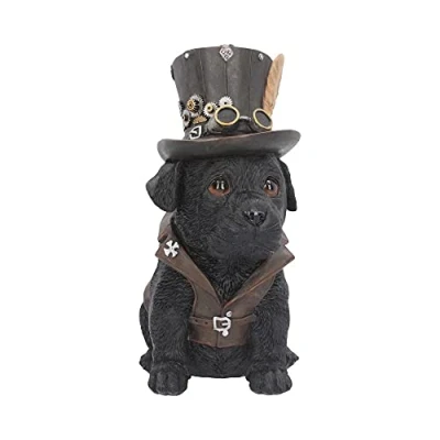 Image of Nemesis Now Cogsmiths Dog Figurine 26cm Black