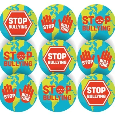 Image of 144 Anti Bullying Awareness Award 30 mm Reward Stickers for School, Parents, Teachers