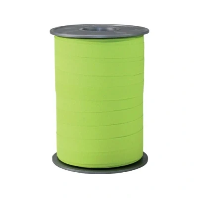 Image of C.E Pattberg Gift Ribbon lime green Matt, 200 m In Paperlook For Wrapping Gifts, 10 mm Width, Create Beautiful Floral And Baby Shower Decorations, Pastel Balloon Ribbons Every Occasion