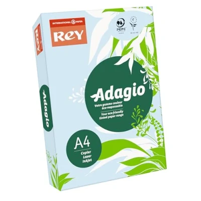 Image of Rey Adagio A4 160gsm Blue Card 1 Ream (250 Sheets)