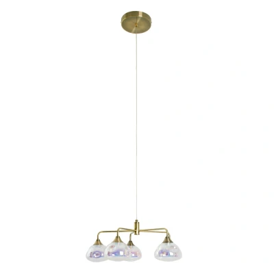 Image of Varna LED Multi Arm Pendant Ceiling Light Brass 2500K