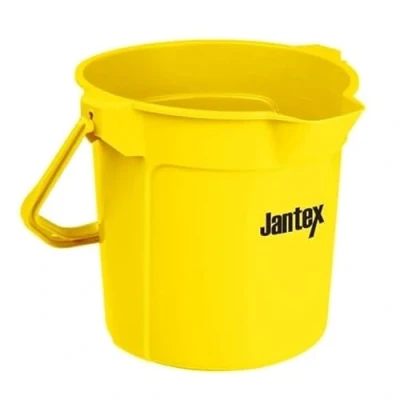 Image of Jantex Yellow Graduated Bucket with Pouring Lip 10L