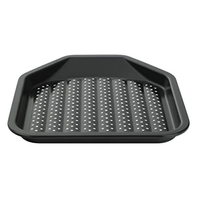 Image of Prestige Inspire Non Stick Chip Tray for Oven Multipurpose Crisper Great Chips &amp; Wedges, Dishwasher Safe, Heavy Gauge Carbon Steel Bakeware, 36cm