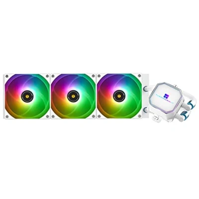 Image of Thermalright Frozen Prism 360 White ARGB CPU Liquid Cooler,Efficient PWM Controlled Pump 3300RPM,3xTL E12 series Fan,Water Cooling Computer Parts,For AMD AM4/AM5,Intel 1150/1156/1200/1700/2011