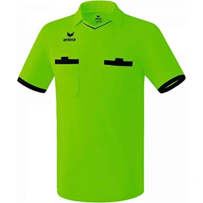 Image of Erima Men&#039;s Saragossa Referee Jersey, Green/Black, XL UK